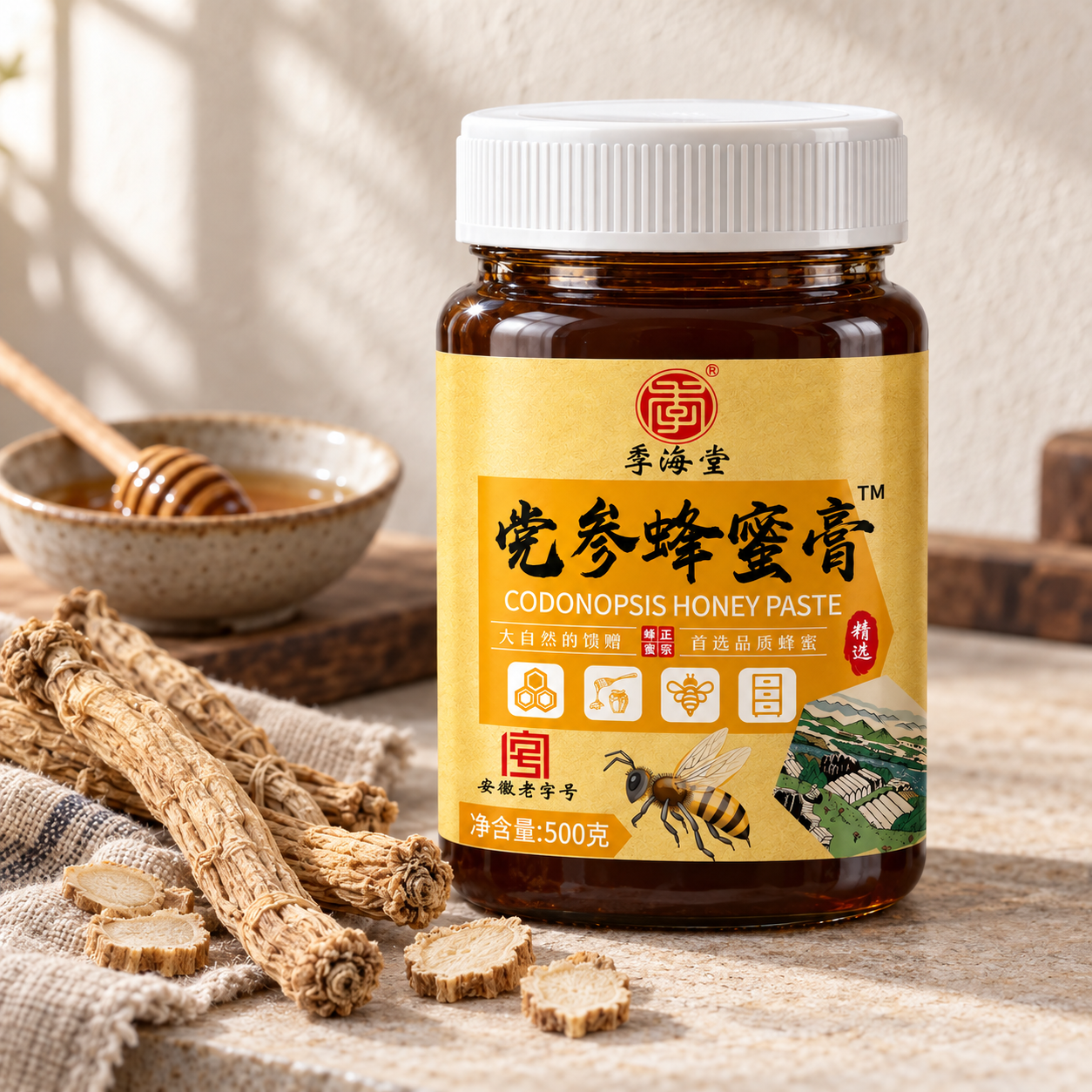 季海堂党参蜂蜜膏500g/瓶